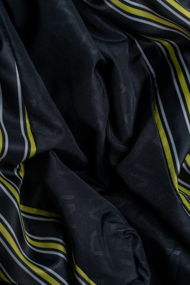 Men's navy blue wool-blend hooded coat, MICHIGAN.