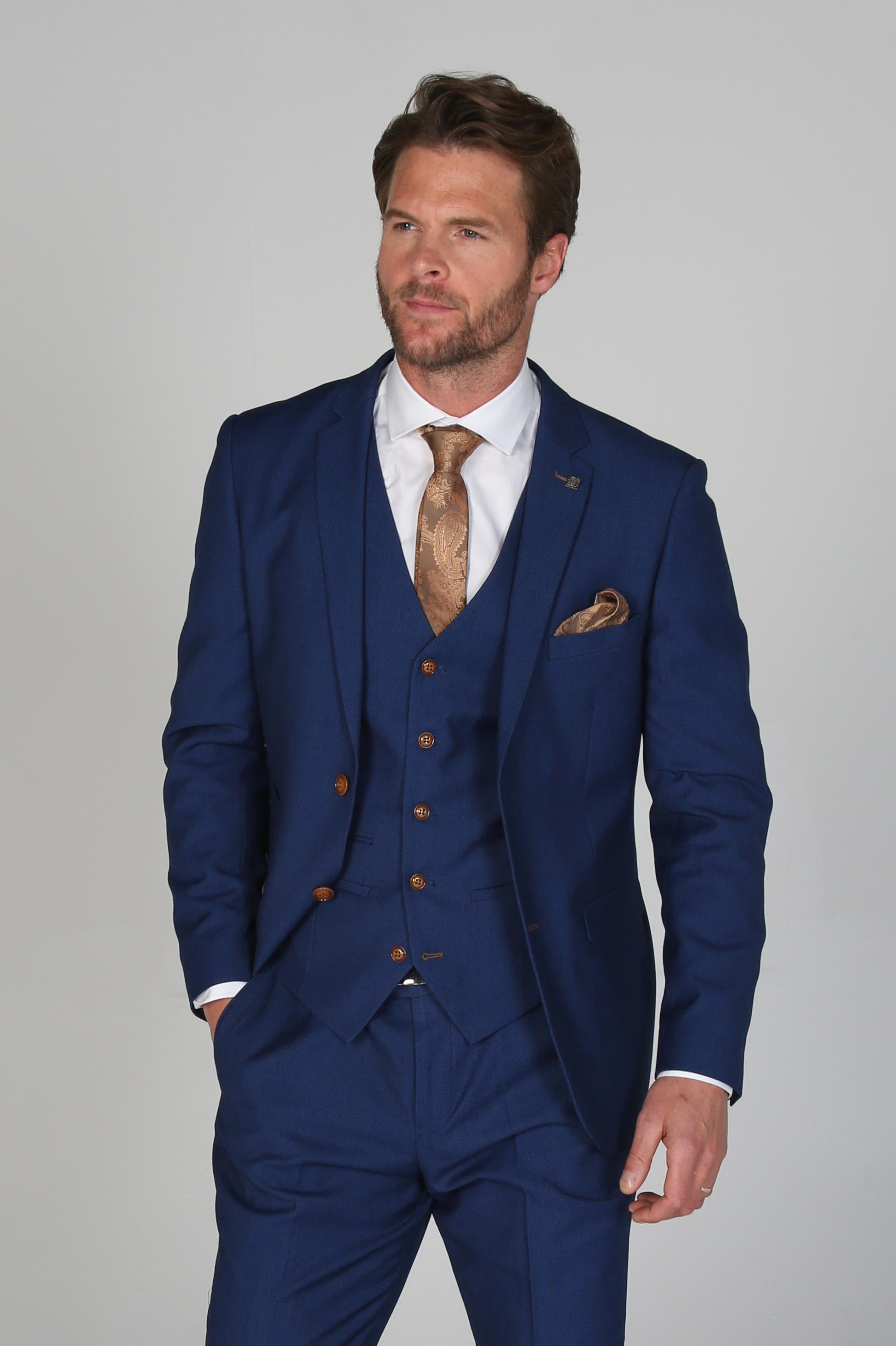 Tailored Blue Suit for Men – Royal Blue