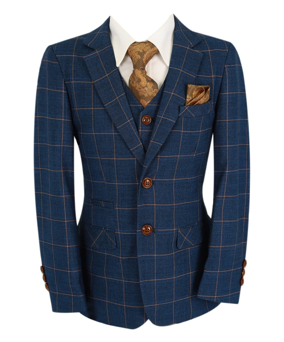 Tailored Blue Suit for Boys – Cornflower Blue