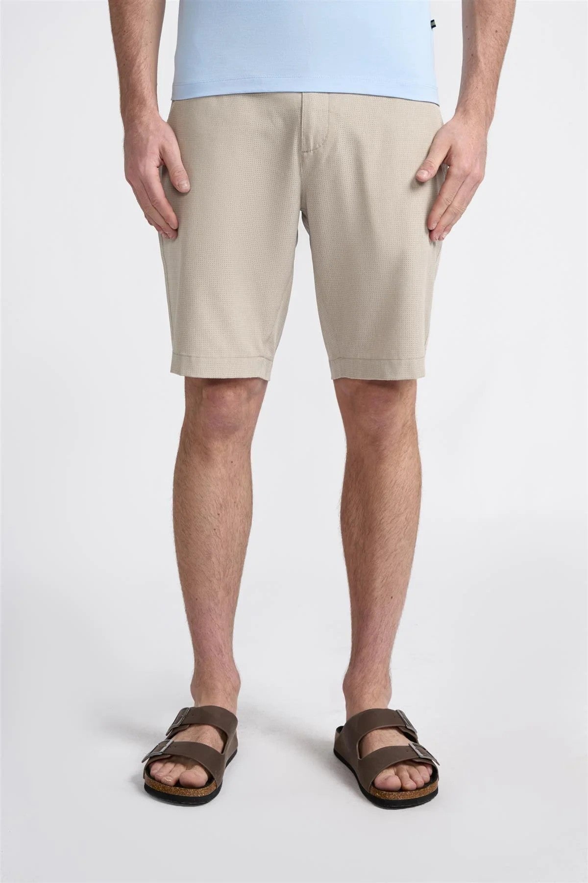 Men's Cotton Summer Essential Textured Short – DENVER - Slate