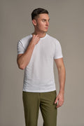 Men’s classic cotton T-shirt, slim crewneck, short sleeve