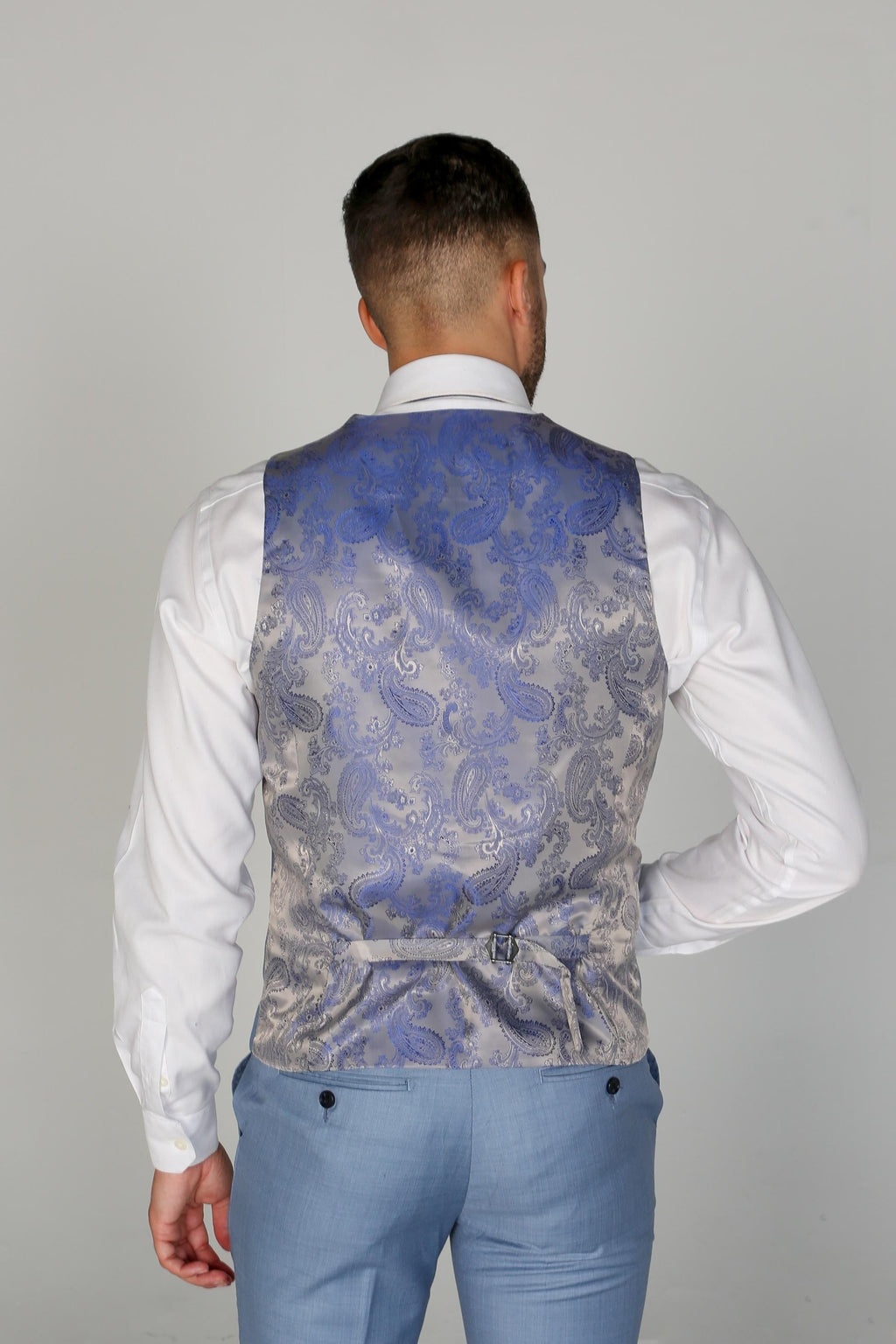 CHARLES Men’s Tailored Fit Blue Suit